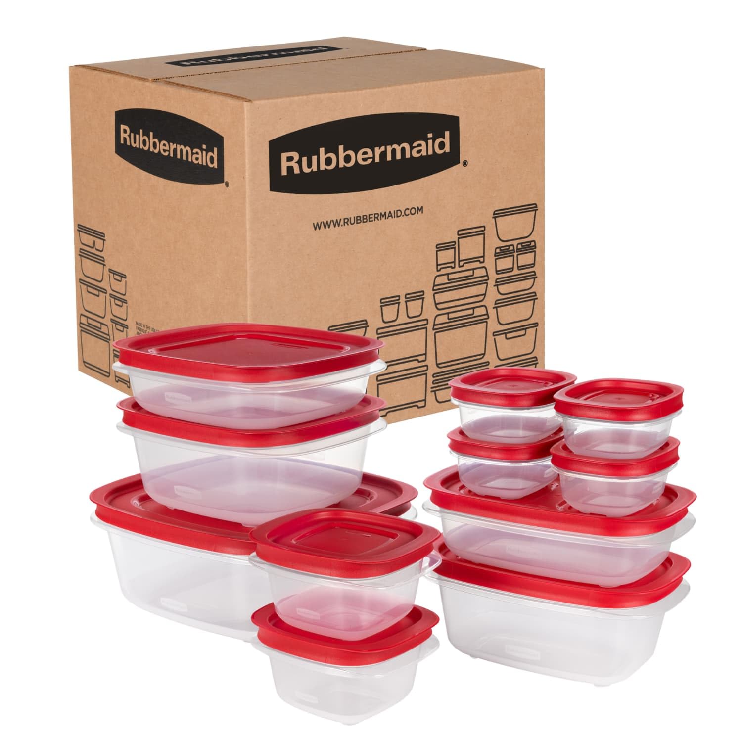 Amazon.com: Rubbermaid EasyStore Rectangle and Square Containers